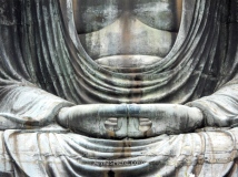Detalle de las manos, Gran Buda de Kamakura