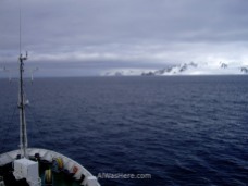 Avisatando por primera vez las Islas Shetland del Sur