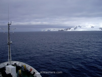 Avisatando por primera vez las Islas Shetland del Sur